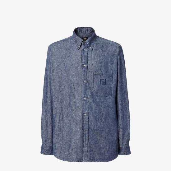 26SS 펜디 셔츠 MASTER ULT 008239 BLEU S BLUE
