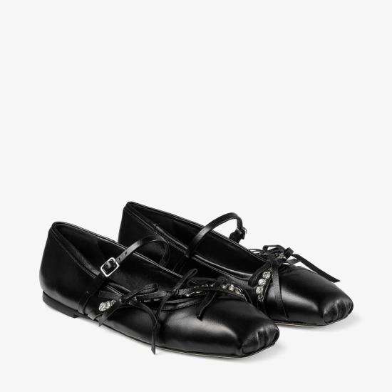 26SS 지미추 플랫 슈즈 MASTER ULT 008813 NOIR 36 BLACK - JIMMY CHOO