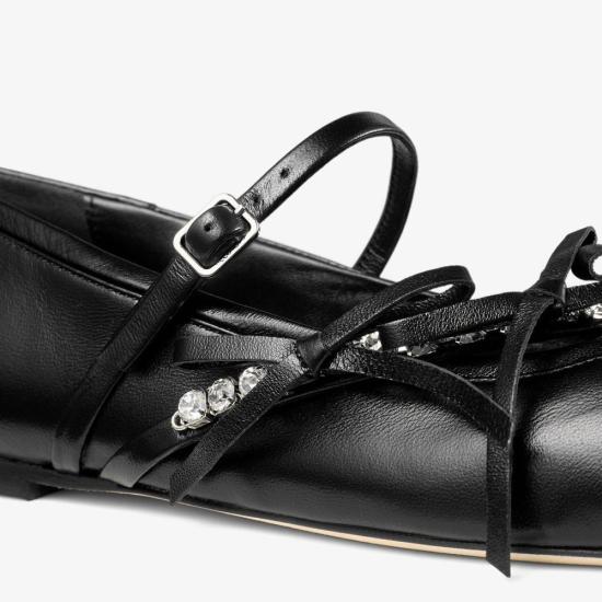 26SS 지미추 플랫 슈즈 MASTER ULT 008813 NOIR 36 BLACK - JIMMY CHOO