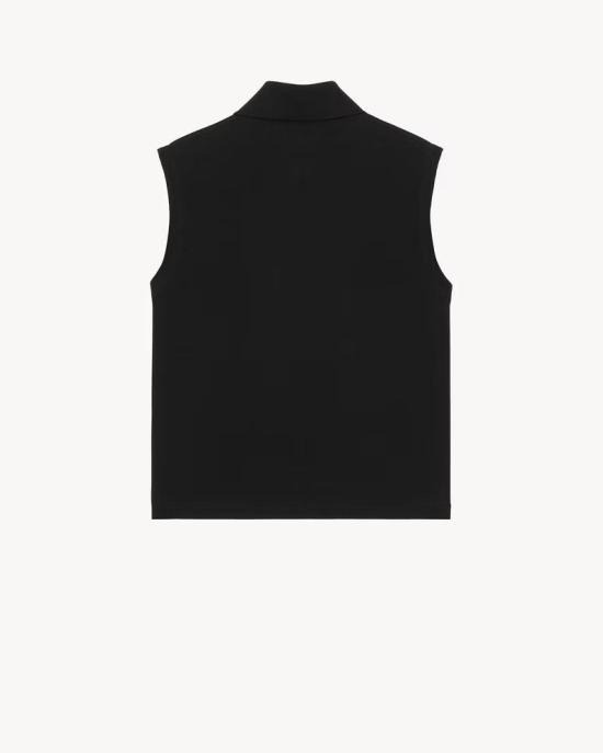26SS 생로랑 탑 MASTER ULT 008635 NOIR S BLACK - SAINT LAURENT