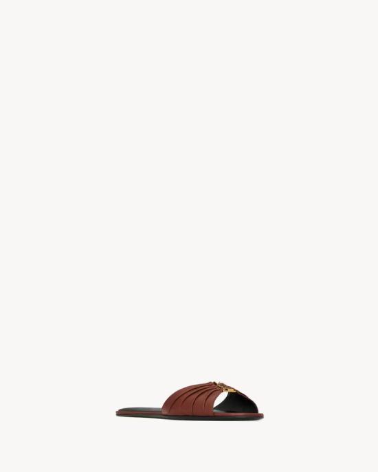 26FW 생로랑 뮬/슬리퍼 MASTER ULT 010700 MARRON 36 - SAINT LAURENT