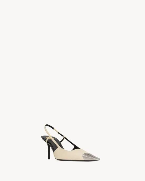 26FW 생로랑 힐/펌프스 MASTER ULT 010699 ECRU 37 - SAINT LAURENT
