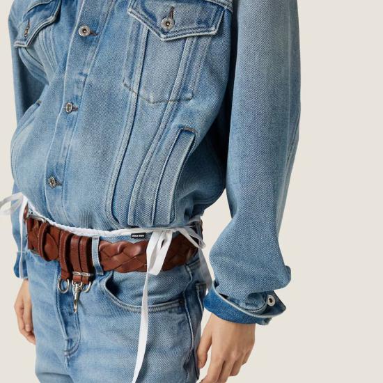26FW 미우미우 남성 울 니트 가디건 MASTER ULT 009755 BLEU 40 BLUE - MIU MIU