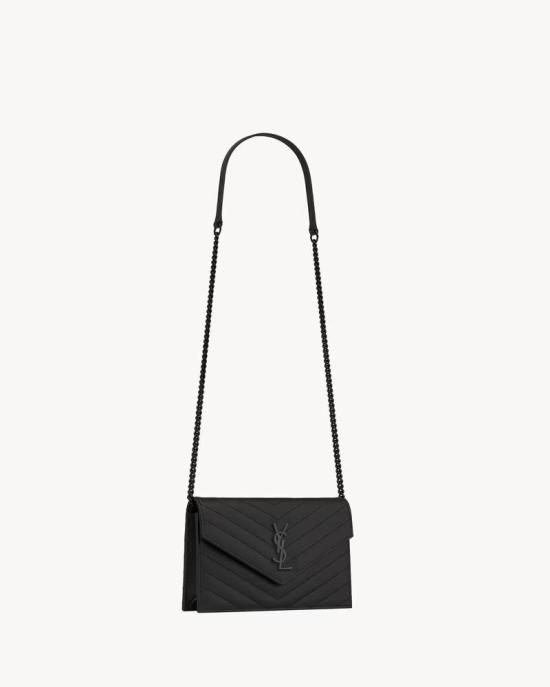 26SS 생로랑 지갑 ULT 008977 NOIR TU BLACK - SAINT LAURENT