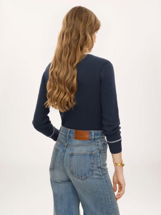26FW 끌로에 긴팔 티셔츠 MASTER ULT 009774 BLEU S NAVY - CHLOE