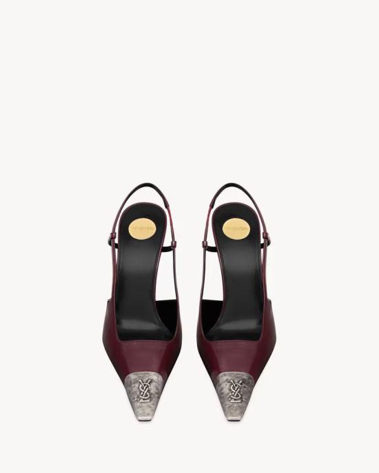 26FW 생로랑 힐/펌프스 MASTER ULT 010702 BORDEAUX 36 BURGUNDY - SAINT LAURENT