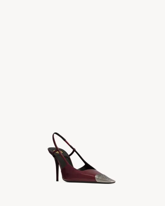 26FW 생로랑 힐/펌프스 MASTER ULT 010702 BORDEAUX 36 BURGUNDY - SAINT LAURENT