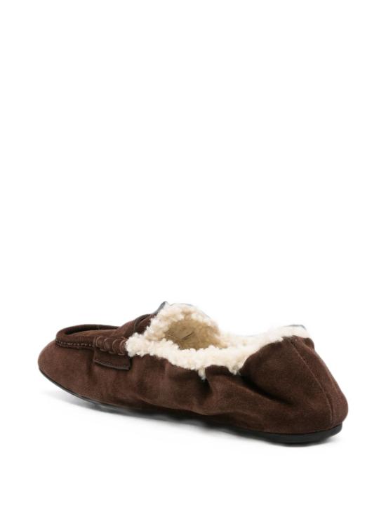 26FW 미우미우 루슈 나파 레더 로퍼 5D341E Z0GF0003 BROWN - MIU MIU