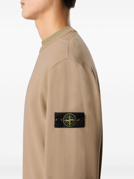 26FW 스톤 아일랜드 60120 코튼 플리스 스웨트셔츠 L2S156100049 S0A20V0094 BROWN - STONE ISLAND