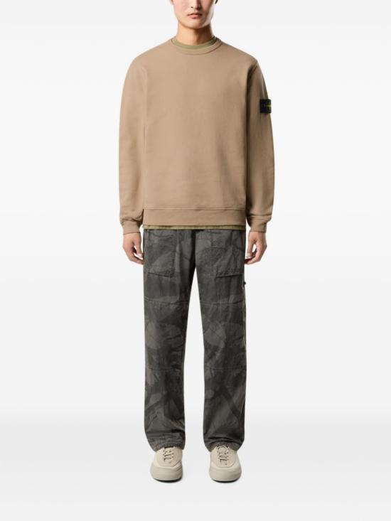 26FW 스톤 아일랜드 60120 코튼 플리스 스웨트셔츠 L2S156100049 S0A20V0094 BROWN - STONE ISLAND