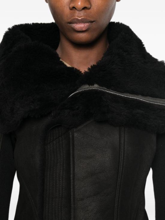 26FW 릭 오웬스 가죽 자켓 RP02F5731 LSHCS0909 BLACK - RICK OWENS