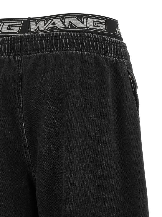 26FW 알렉산더 왕 데님 팬츠 신축성 있는  블랙 - ALEXANDER WANG