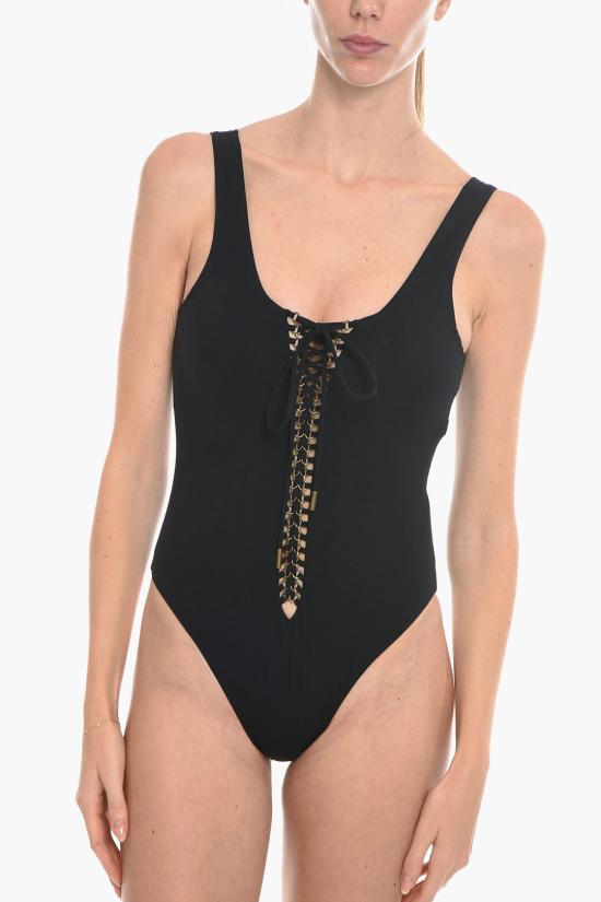  생로랑 원피스 수영복 687606 Y36TD 1000 Black