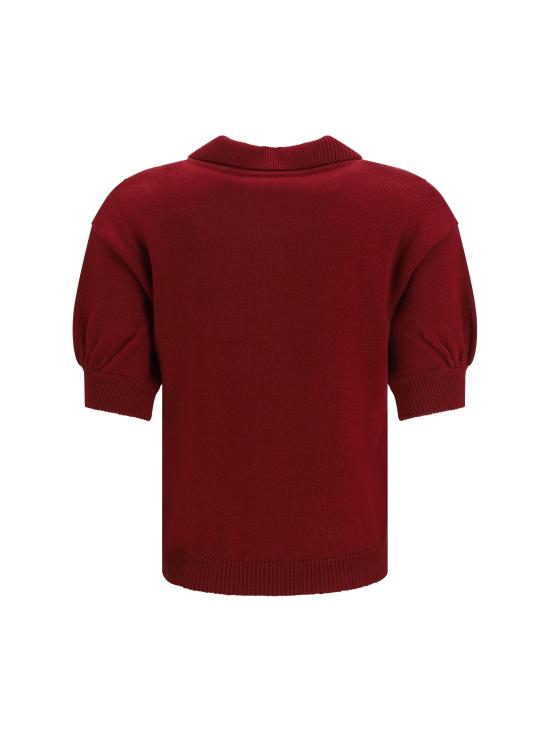 26FW 알레산드라리치 폴로 티셔츠 FABX4497K4847 0527 BORDEAUX - ALESSANDRA RICH