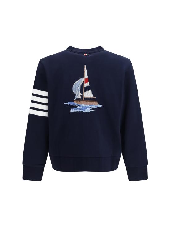 26FW 톰브라운 가디건 MJT582E00535 415 BLUE - THOM BROWNE