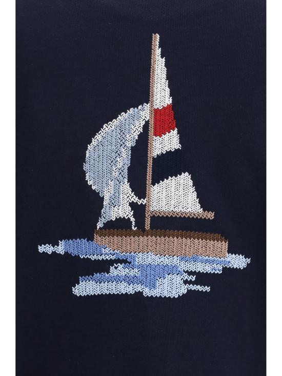 26FW 톰브라운 가디건 MJT582E00535 415 BLUE - THOM BROWNE