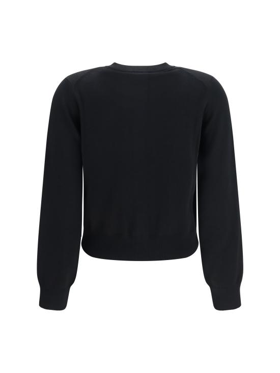 26FW 메종키츠네 베이비 폭스 메리노 레귤러 가디건 PW00502KT1181 P199 BLACK - MAISON KITSUNE