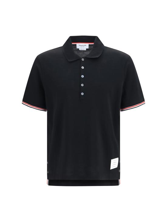 26FW 톰브라운 폴로 티셔츠 MJP254AJ0301 001 BLACK