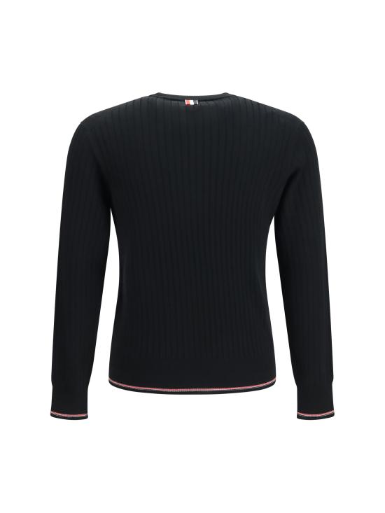 26FW 톰브라운 스웨터 MKA585AY1055 001 BLACK - THOM BROWNE