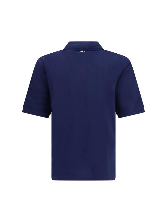 26FW 톰브라운 폴로 티셔츠 MJP249AJ0276 415 BLUE - THOM BROWNE