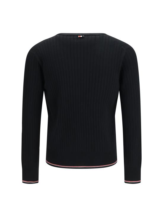 26FW 톰브라운 가디건 MKC648AY1055 001 BLACK - THOM BROWNE