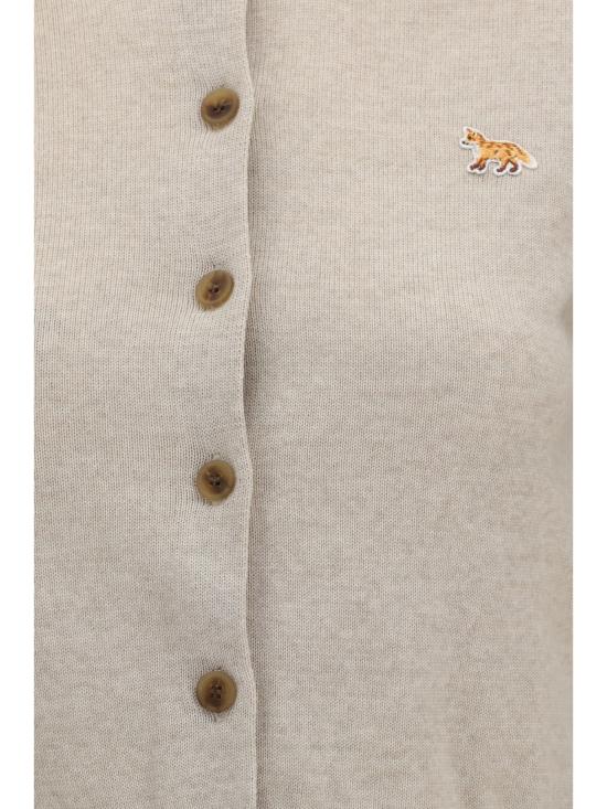 26FW 메종키츠네 베이비 폭스 메리노 레귤러 가디건 PW00502KT1181 H218 BEIGE - MAISON KITSUNE