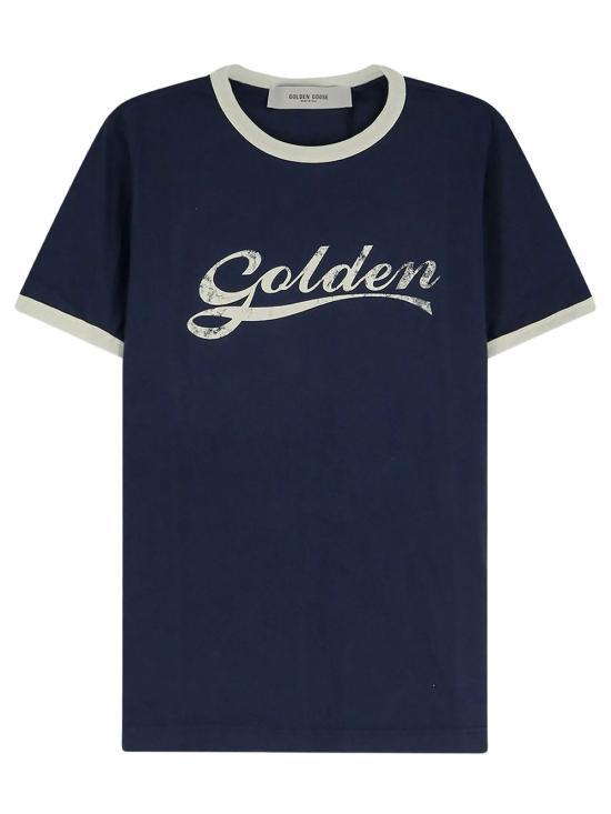 26FW 골든구스 탑 GMP02761 P002624 83134 BLUE HERITAGE WHITE