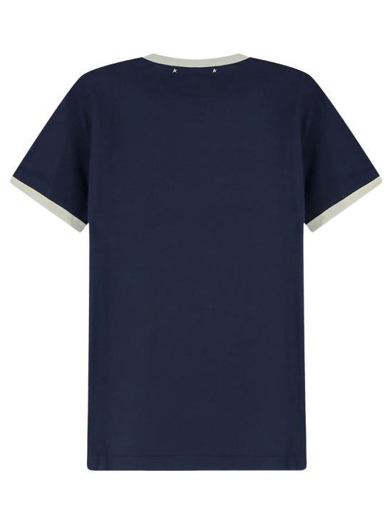 26FW 골든구스 탑 GMP02761 P002624 83134 BLUE HERITAGE WHITE - GOLDEN GOOSE