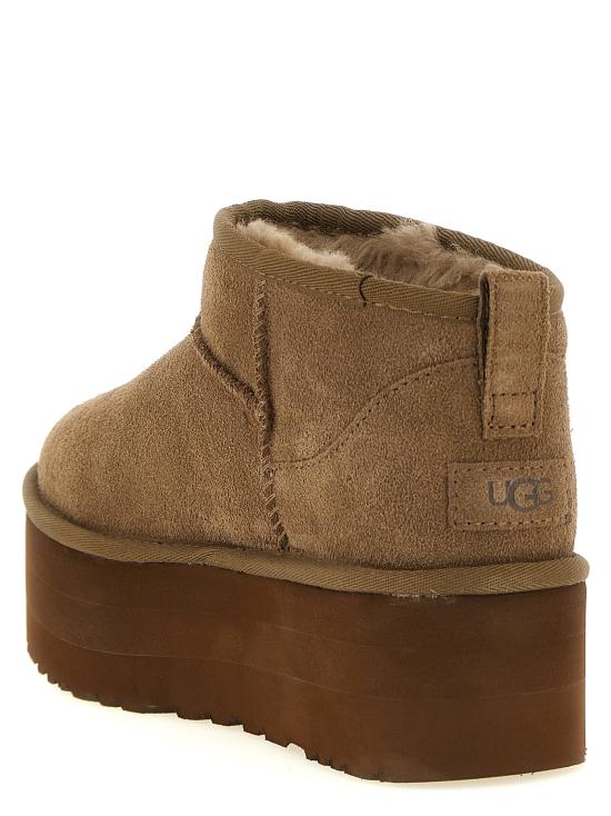 26FW 어그 부츠 클래식 울트라 미니 플랫폼  및 앵클  브라운 - UGG
