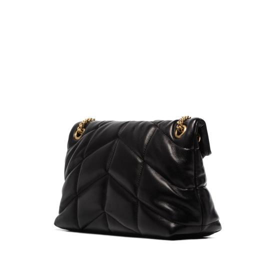 생로랑 루루 푸퍼 스몰 체인 백 577476 1EL07 1000 BLACK DOM - SAINT LAURENT
