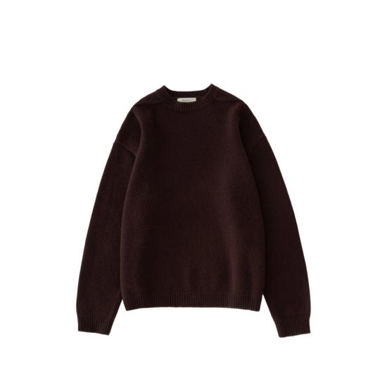 26FW 스튜디오 니콜슨 니트웨어 SNM 377 HEMYL GRAPE BROWN