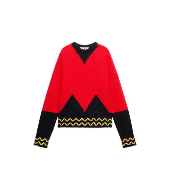 26FW 마르니 니트웨어 UFH100 GCMG0501Q0 INR66 RED