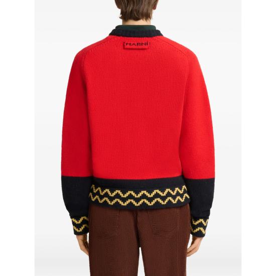 26FW 마르니 니트웨어 UFH100 GCMG0501Q0 INR66 RED - MARNI