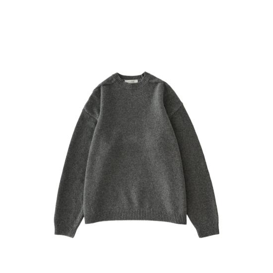 26FW 스튜디오 니콜슨 니트웨어 SNM 377 HEMYL GRANI GREY