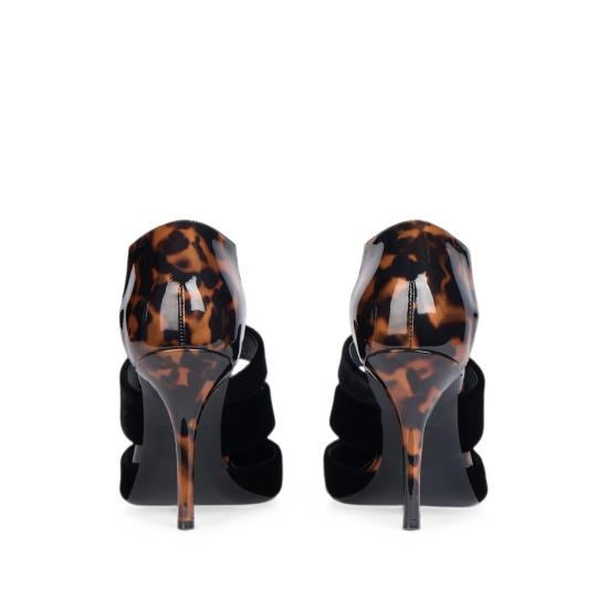 26FW 발망 힐/펌프스 HN0UA302 TNVA EKS BLACK BROWN - BALMAIN