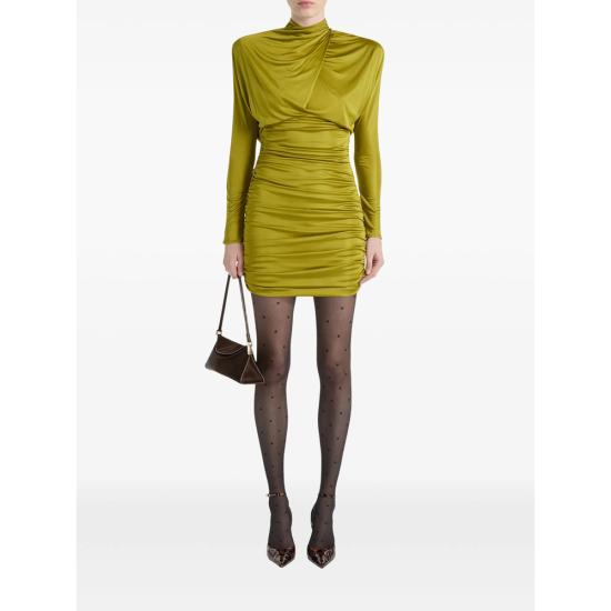 26FW 발망 미디 원피스 DR000000 0081 A50 GREEN - BALMAIN