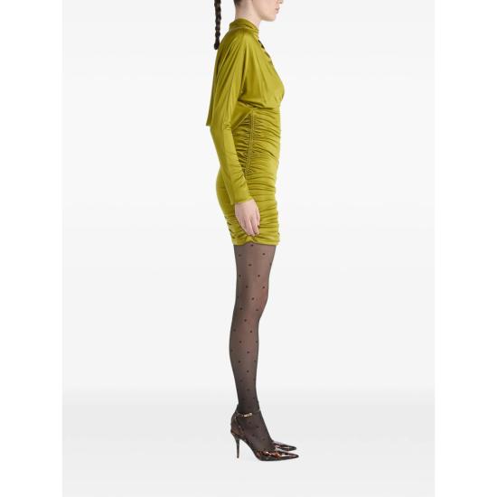 26FW 발망 미디 원피스 DR000000 0081 A50 GREEN - BALMAIN