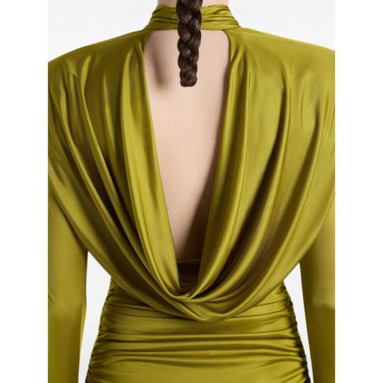 26FW 발망 미디 원피스 DR000000 0081 A50 GREEN - BALMAIN