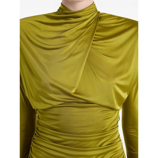 26FW 발망 미디 원피스 DR000000 0081 A50 GREEN - BALMAIN