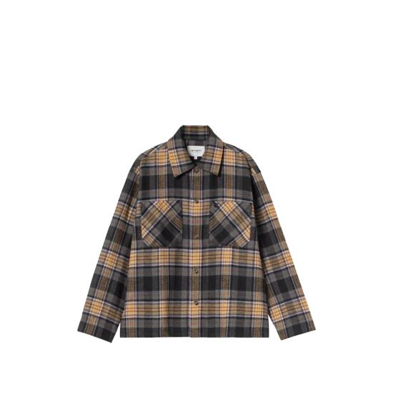 26FW 칼하트 긴팔 셔츠 I037051 3VJXX BLACK YELLOW