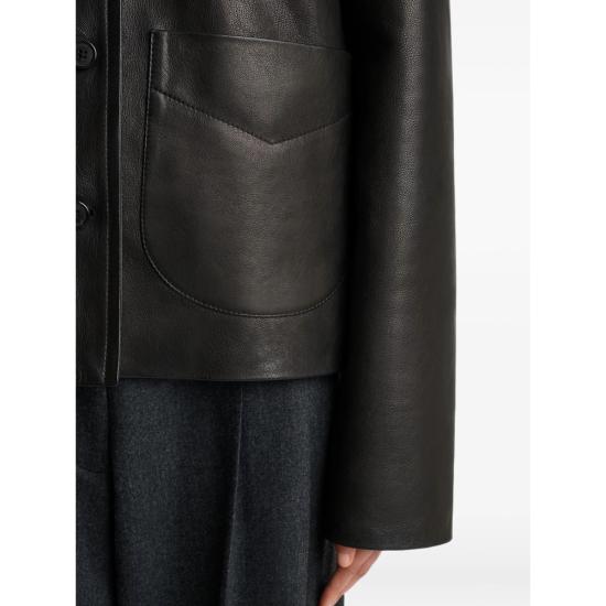 26FW 케이트 가죽 자켓 62561036 L1036 200 BLACK - KHAITE