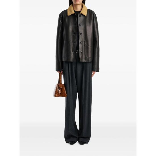 26FW 케이트 가죽 자켓 62561036 L1036 200 BLACK - KHAITE