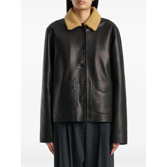 26FW 케이트 가죽 자켓 62561036 L1036 200 BLACK - KHAITE