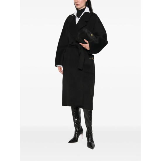 26FW 엘리자베타프랜치 코트 CP01D66E2 110 BLACK - ELISABETTA FRANCHI