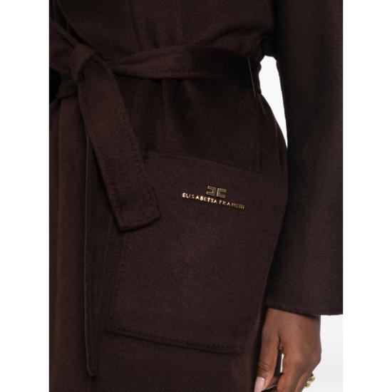 26FW 엘리자베타프랜치 코트 CP01D66E2 EV9 BROWN - ELISABETTA FRANCHI
