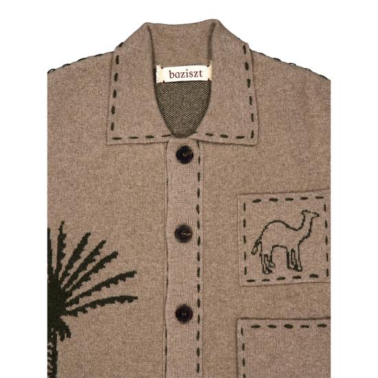 26FW 바지스트 가디건 CA08393 SEEKER TAUPE NEUTRALS - BAZISZT