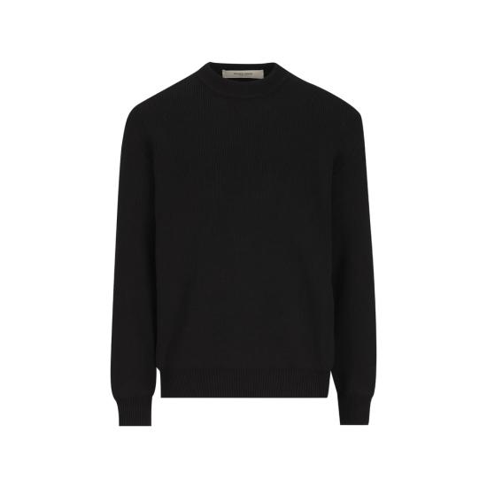 26FW 골든구스 Golden 레터링 밀리터리 크루넥 스웨터 GMP00841 P001972 90100 BLACK