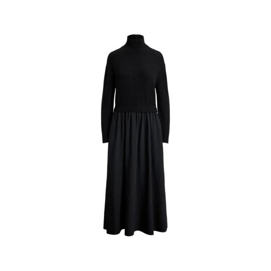 26FW 랄프 로렌 롱 원피스 211B32168001 BLACK