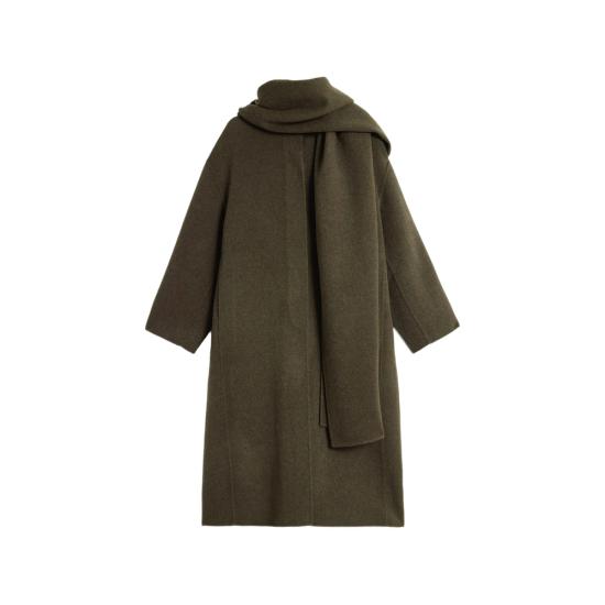 26FW 쉐르 핀 코트 MAN0163 FINN KAKI GREEN - SOEUR