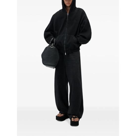 26FW 알렉산더 왕 트레이닝/조거 팬츠 UDC4264302 011 BLACK - ALEXANDER WANG